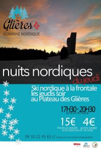 Nuits nordiques du jeudi aux Glières. Du 14 décembre 2017 au 15 mars 2018 à Plateau des Glières. Haute-Savoie.  17H30